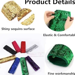 Glittrande fingerlösa långa handskar för kvinnor, silver, lämpliga för kostymer><noscript><img width=