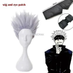FMYSJ 2023-gojo Satoru Cosplay Peruker Anime Jujutsu Kaisen Gojo Kort Värmebeständigt Syntetiskt Hår Med Perukmössa Partyperuk Utan Ögonlapp (FMY) | Fyndiq> Peruker