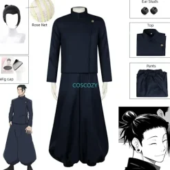 KOOLYOU Gojo atoru/Geto uguru coplaydräkt anime jujutu Kaien coplay pojkar HERR blå uniform kräddarydd coplay co A4> Dräkter