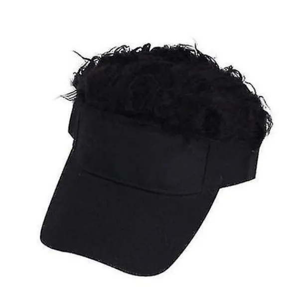 Golf Basebollkeps Med Falskt Hår Keps Solskydd Roliga Toupee Hattar Herr Spikad> Peruker