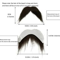 Jettbuying Ögonbrynskit Cosplay Rekvisita Dekoration Mustaschset Ansiktshår A> Tillbehör