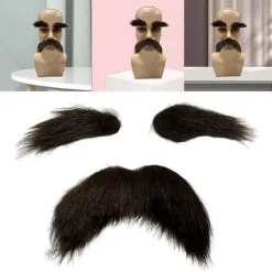 Jettbuying Ögonbrynskit Cosplay Rekvisita Dekoration Mustaschset Ansiktshår A><noscript><img width=