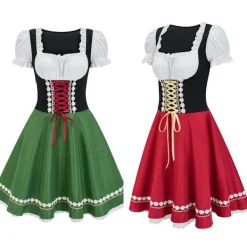 Gos- 2024 New Halloween Beer Girl Dress Shapesome Stage Show Costume Maid Dress L><noscript><img width=