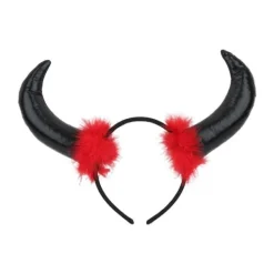 J-star Gothic Ox Horns Huvudbonad Devil Horns Pannband Halloween julkostym> Huvudbonader