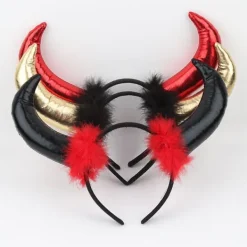 J-star Gothic Ox Horns Huvudbonad Devil Horns Pannband Halloween julkostym><noscript><img width=