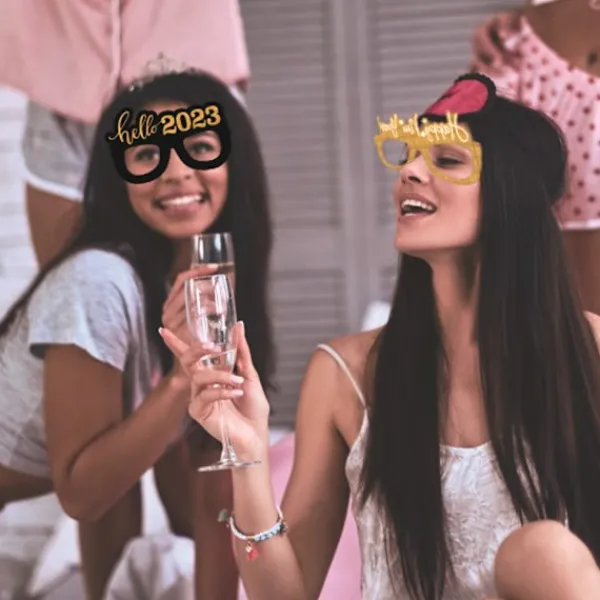 Gott nytt år glasögon Fancy nyår fest glasögon Celeb> Tillbehör
