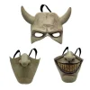 Graber Cosplay Mask, Svart Telefonmask, Skräckfilm, Halloween, Läskig Mask, Herrkostymmask (Ljusgrå)> Masker
