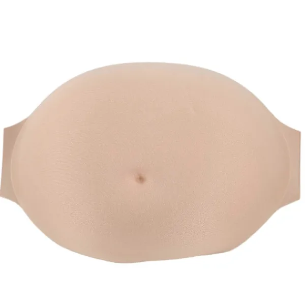 Gravidmage Kostym Memory Foam Realistisk Kardborreknäppning Andningsbar Artificiell Magebula för Fester Scenframträdande 3-4 Månader> Tillbehör