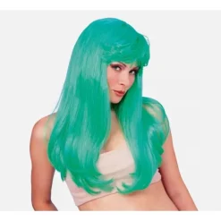 Rubies lång peruk party fest långhårig glamour vuxen tvättbar> Peruker