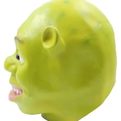 FMYSJ Grön Monster Mask Kostym Mask Halloween Cosplay Hel Huvud Grön Vuxen Shrek Mask Latex (FMY)><noscript><img width=