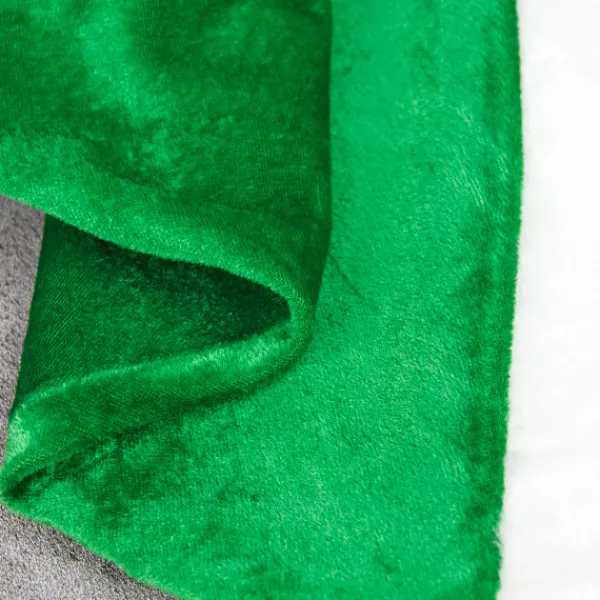 Grön Sammetsjulhatt för Vuxna och Barn - Festlig Klädsel> Huvudbonader