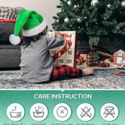 Grön sammetsluva tomte, lyxig julhatt för vuxna, tomteluvor för kvinnor och män, tomteluvor, juldekoration><noscript><img width=