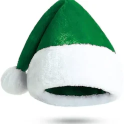 unbranded Grön Tomtehatt Jultomtehatt För Vuxna Lyxig Tomtehatt Kostym Plysch Julpynt> Huvudbonader