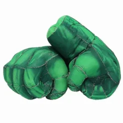 Gröna Hulk-nävar i plysch för vuxna och barn - Boxningshandskar, superhjälte, Halloween-rekvisita, cosplay, anime-tillbehör, pojkegåva, leksak> Tillbehör