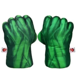 Gröna Hulk-nävar i plysch för vuxna och barn - Boxningshandskar, superhjälte, Halloween-rekvisita, cosplay, anime-tillbehör, pojkegåva, leksak><noscript><img width=