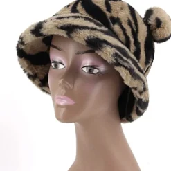 Grodhatt Vuxna Bomullshatt Grodmössa Fiskehatt Strand Festival Solhatt Maskerad Grodhatt Khaki Zebra Björnöron -> Huvudbonader