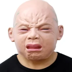 Gråtande bebis mask realistisk latex lämplig för Halloween kostymfest karneval rollspel> Masker
