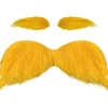 Gul Mustasch och Ögonbryn Cosplay Kostymtillbehör Roliga Festartiklar Män Kvinnor> Tillbehör