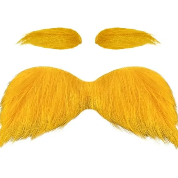 Gul Mustasch och Ögonbryn Cosplay Kostymtillbehör Roliga Festartiklar Män Kvinnor> Tillbehör