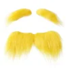 Gult Skägg och Ögonbryn, Skäggdräktstillbehör för Fester och Dansevenemang, Roligt Kreativt Skägg - 2> Tillbehör