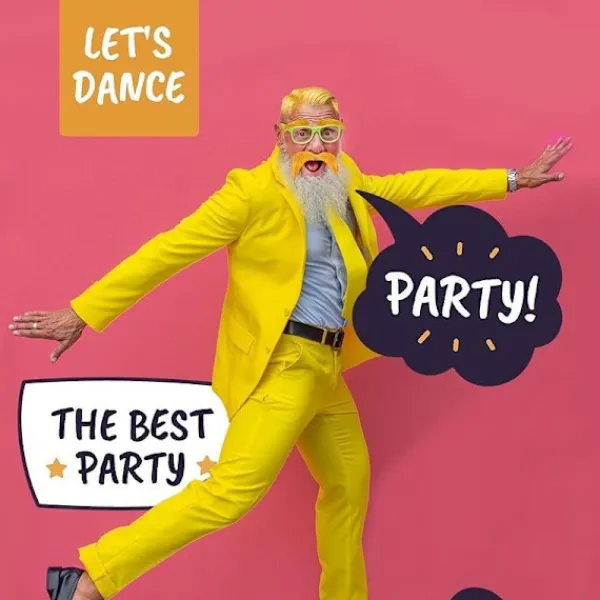 Gult Skägg och Ögonbryn, Skäggdräktstillbehör för Fester och Dansevenemang, Roligt Kreativt Skägg - 2> Tillbehör