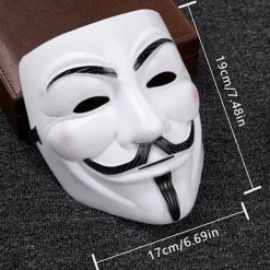 Guy Fawkes V för Vendetta Mask - Anonym Halloweenkostym [JUN]> Masker
