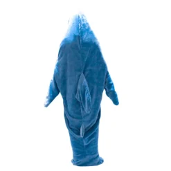 Hajfilt Vuxen Hoodie Sovsäck Bärbar Lös Pyjamas i Ett Stycke-FA- L> Dräkter