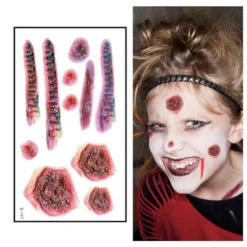 Otego Halloween - Sårtatuering / Tatuering stickers> Smink