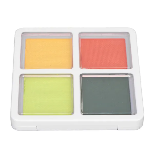 Halloween Ansikte Kroppsmålningspalett 4 Färger Matt Smink för Barn Vuxna Cosplay Party 40g> Smink