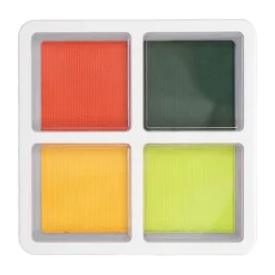 Halloween Ansikte Kroppsmålningspalett 4 Färger Matt Smink för Barn Vuxna Cosplay Party 40g><noscript><img width=