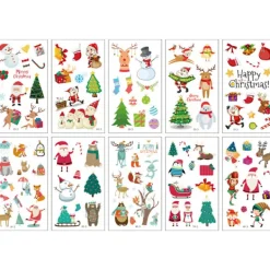 Halloween Barn Tatuering Klistermärken Pumpa Häxa Tecknad Dödskalle Parodi Tatuering Klistermärke Spider-FD-><noscript><img width=