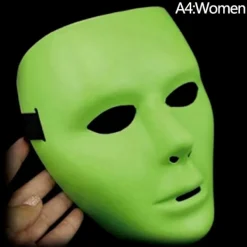 Halloween Cool PVC Kamen Rider Ghost Dans Hip Hop Mask Vit N A4> Masker