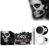 Halloween Cosplay Ansikte Kroppsmålning SFX Smink Svart + Vit Ansiktsfärg Specialeffekter Sminkset Utklädning Giftfria Ansiktsmålningskit för Vuxna> Smink