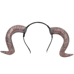 Halloween Cosplay Antik Guld Horn Hårband Rolig Kostymfest Huvudbonad Tillbehör Enkel Ring> Huvudbonader