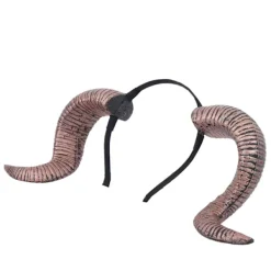 Halloween Cosplay Antik Guld Horn Hårband Rolig Kostymfest Huvudbonad Tillbehör Enkel Ring><noscript><img width=