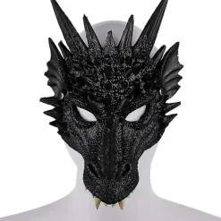 Halloween Cosplay Full Mask Vuxen Fest Rekvisita 3d Drake Mask Black><noscript><img width=