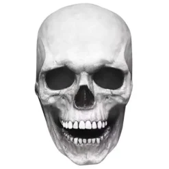Halloween Cosplay Rörlig Käke Hel Huvud Skalle Mask Läskigt Skelett mörk färg><noscript><img width=