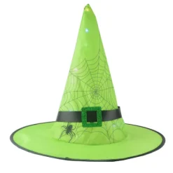 Halloween Dekor Halloween Glödande Hatt Barn Vuxen Party Dans Hexehatt One Size> Huvudbonader