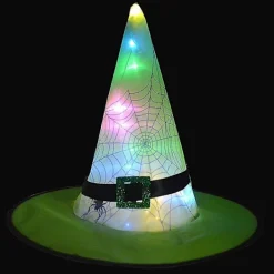 Halloween Dekor Halloween Glödande Hatt Barn Vuxen Party Dans Hexehatt One Size> Huvudbonader