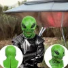 Halloween Dekorationer Halloween Alien Mask, Läskig Alien Mask Latex Mask, Realistiskt Skrynkligt Ansikte Av Halloween Kostymfest Alien Mask Fest Dekoration Props Grön | Fyndiq> Masker
