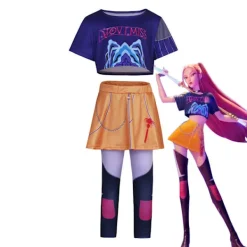 Halloween Demon Slayer Cosplay Kostym | K-Demon Slayer Mira Zoi Rumy Anime Outfit Familj Par Cosplay Mira (topp + kjol) 140 Mira (överdel + kjol)-FA- 140 | Fyndiq> Dräkter