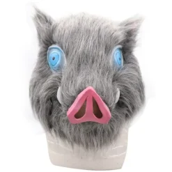 Halloween Demon Slayer Hashibira Inosuke Maskeradrekvisita_z> Masker