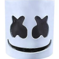 Halloween DJ Marshmello Helmask Hjälm Cosplay Party> Masker
