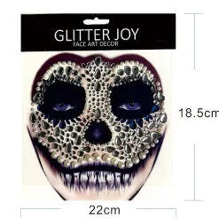 LAIQIANKUA Halloween Dress Up Party Favor 1 Piece Skull Makeup><noscript><img width=