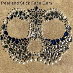 LAIQIANKUA Halloween Dress Up Party Favor 1 Piece Skull Makeup><noscript><img width=