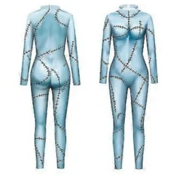 Halloween 3D-tryckt mardrömmen före jul Sally-kostym bodysuit jumpsuit cosplay party maskeraddräkt för dam -NMAOV(M A)><noscript><img width=