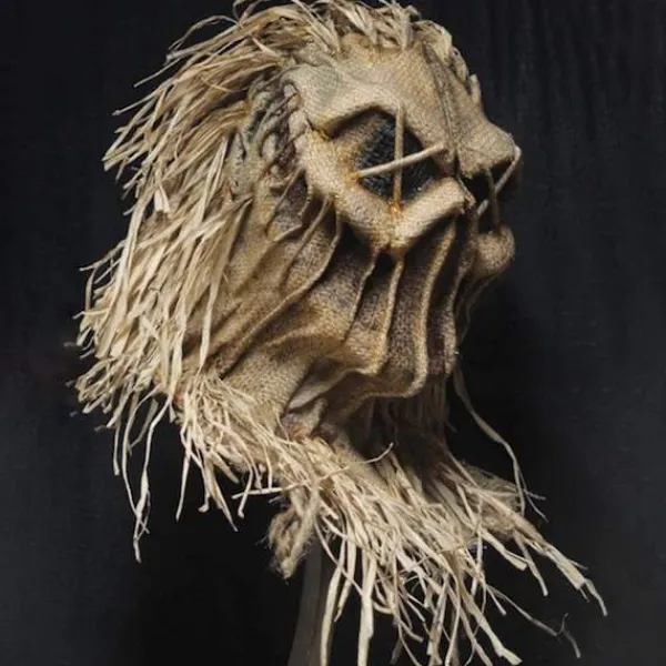 Halloween Fågelskrämma Huvudskydd, Fågelskrämma Mask, Läskig Jutesäck Full> Masker
