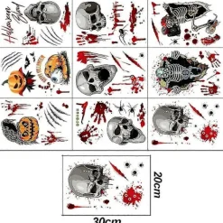 BraVärde Halloween Fönsterdekorationer, söta Halloween Fönsterdekorationer För Fönster-lingling}> Smink