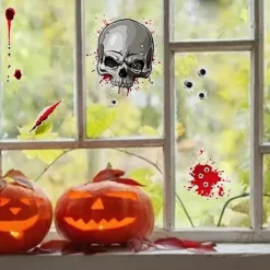 BraVärde Halloween Fönsterdekorationer, söta Halloween Fönsterdekorationer För Fönster-lingling}><noscript><img width=