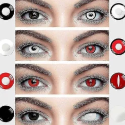 Create benefits Halloween Färgade Kontaktlinser Anime Cosplay Ögonlinser 26s> Tillbehör